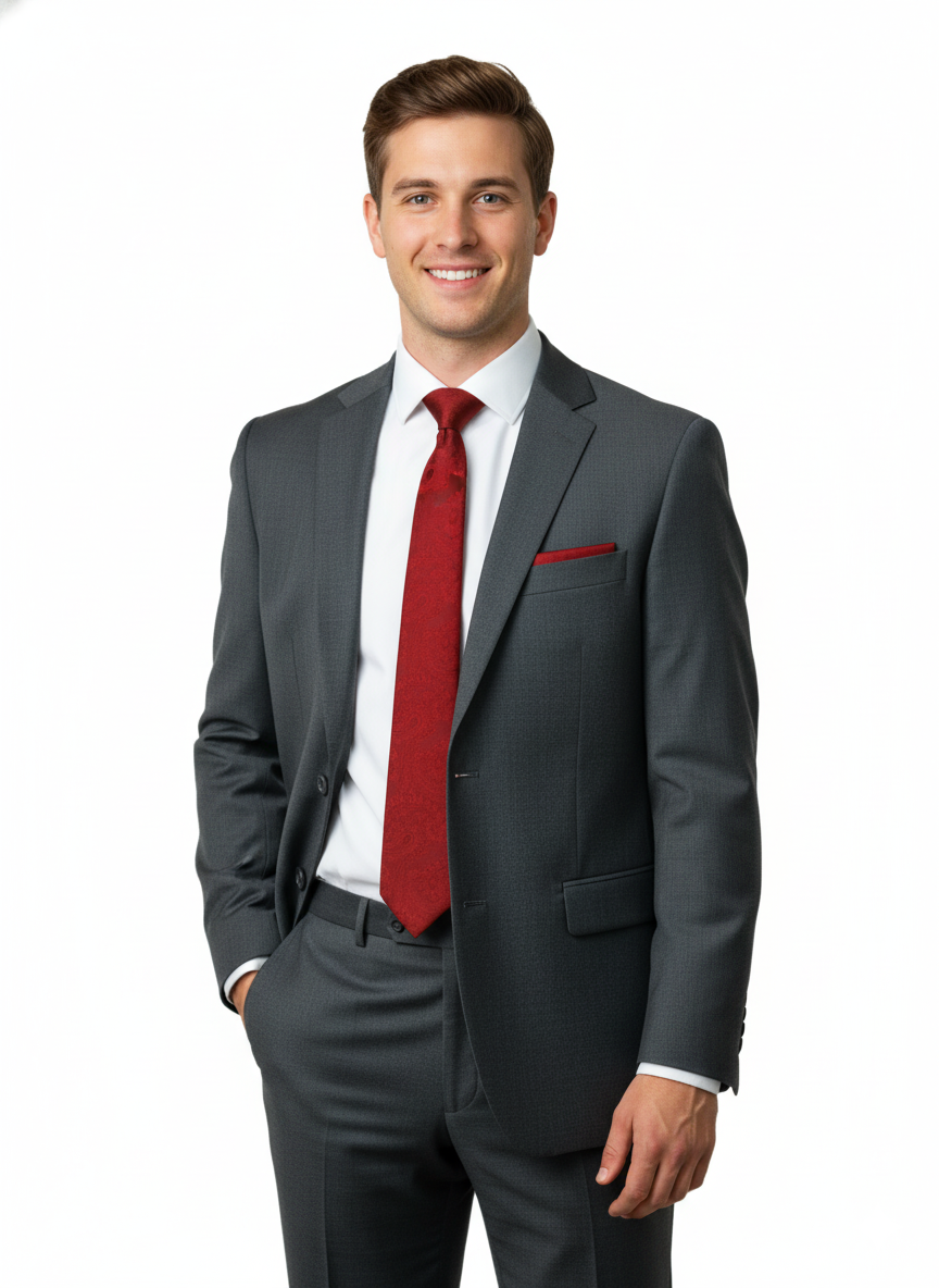 Oppland Erkek Kravat Klasik Mendilli Şık Kolay Şekil Alabilen Leke Tutmaz Pastel Tasarım Slim Model ince Uyumlu Tasarım