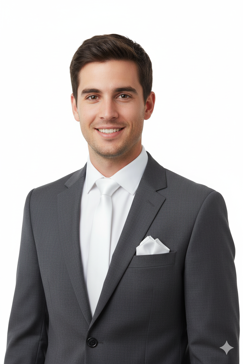 Oppland Erkek Mat Saten Kumaş Kravat Klasik Mendilli Şık Kolay Şekil Alabilen Leke Tutmaz Slim Model ince Uyumlu Tasarım