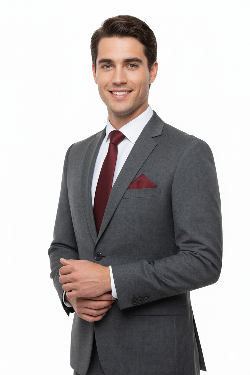 Oppland Erkek Mat Saten Kumaş Kravat Klasik Mendilli Şık Kolay Şekil Alabilen Leke Tutmaz Slim Model ince Uyumlu Tasarım