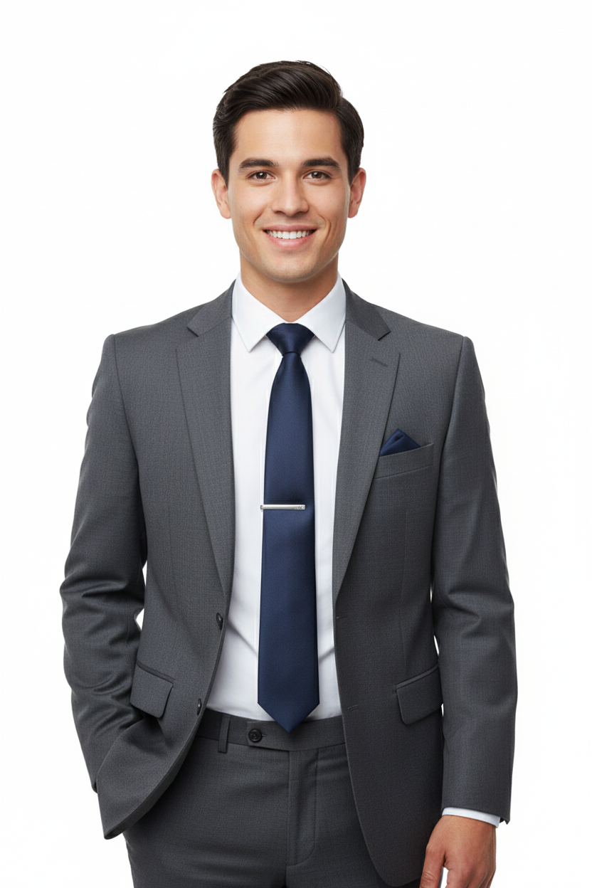 Oppland Erkek Mat Saten Kumaş Kravat Klasik Mendilli Şık Kolay Şekil Alabilen Leke Tutmaz Slim Model ince Uyumlu Tasarım