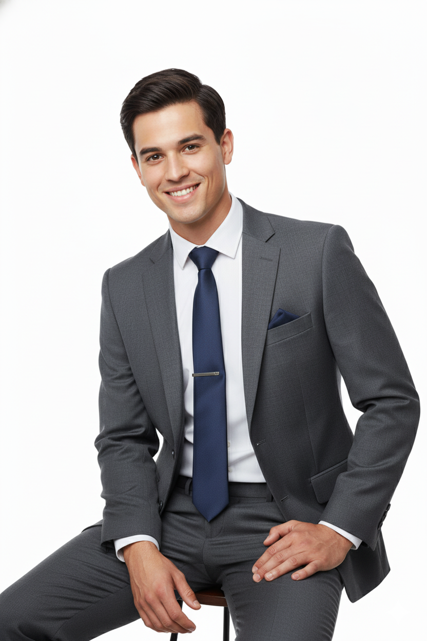 Oppland Erkek Mat Saten Kumaş Kravat Klasik Mendilli Şık Kolay Şekil Alabilen Leke Tutmaz Slim Model ince Uyumlu Tasarım