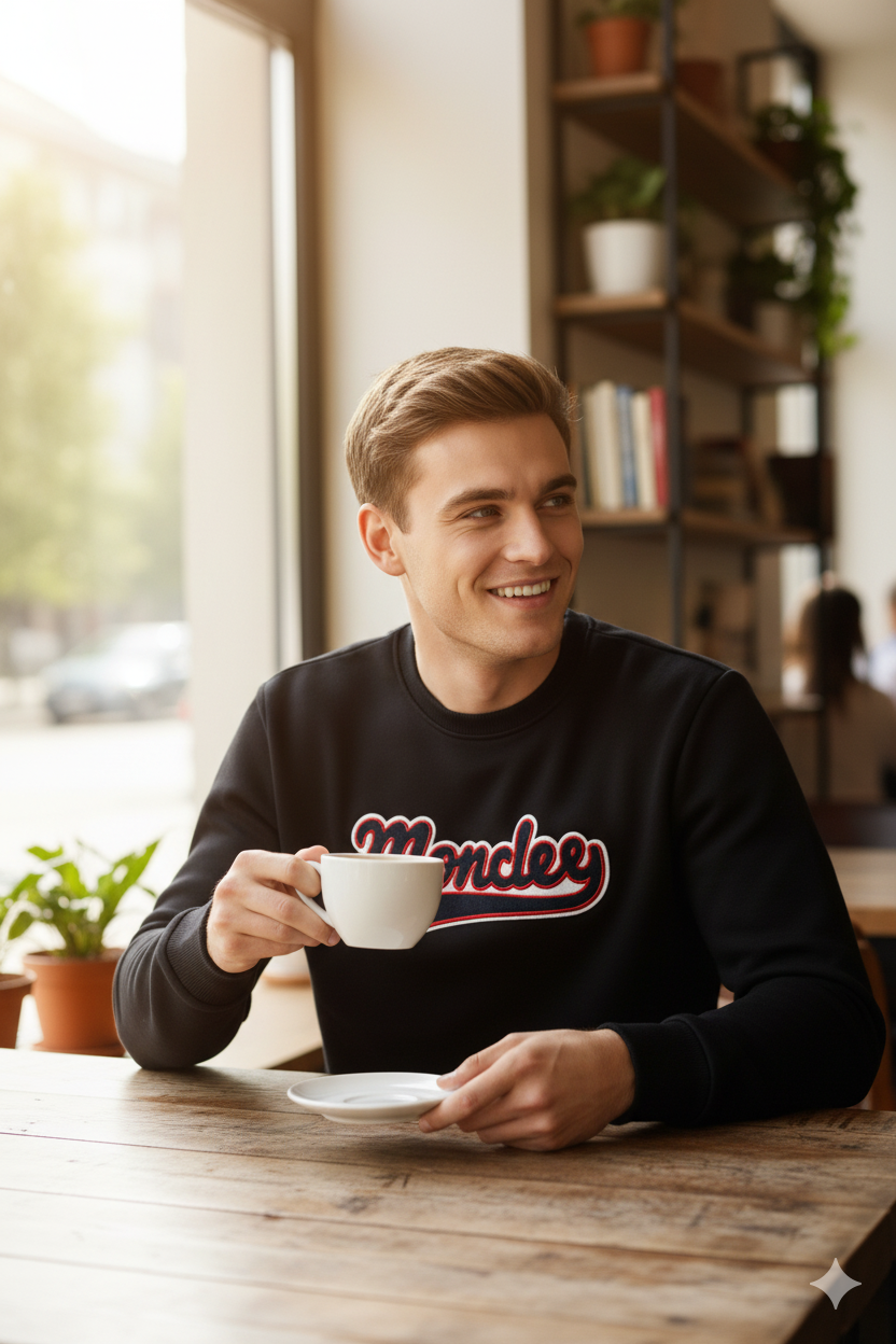 Oppland Erkek Sweatshirt Regular Fit Pamuklu Kumaş iki iplik OPES26MNCMOD13