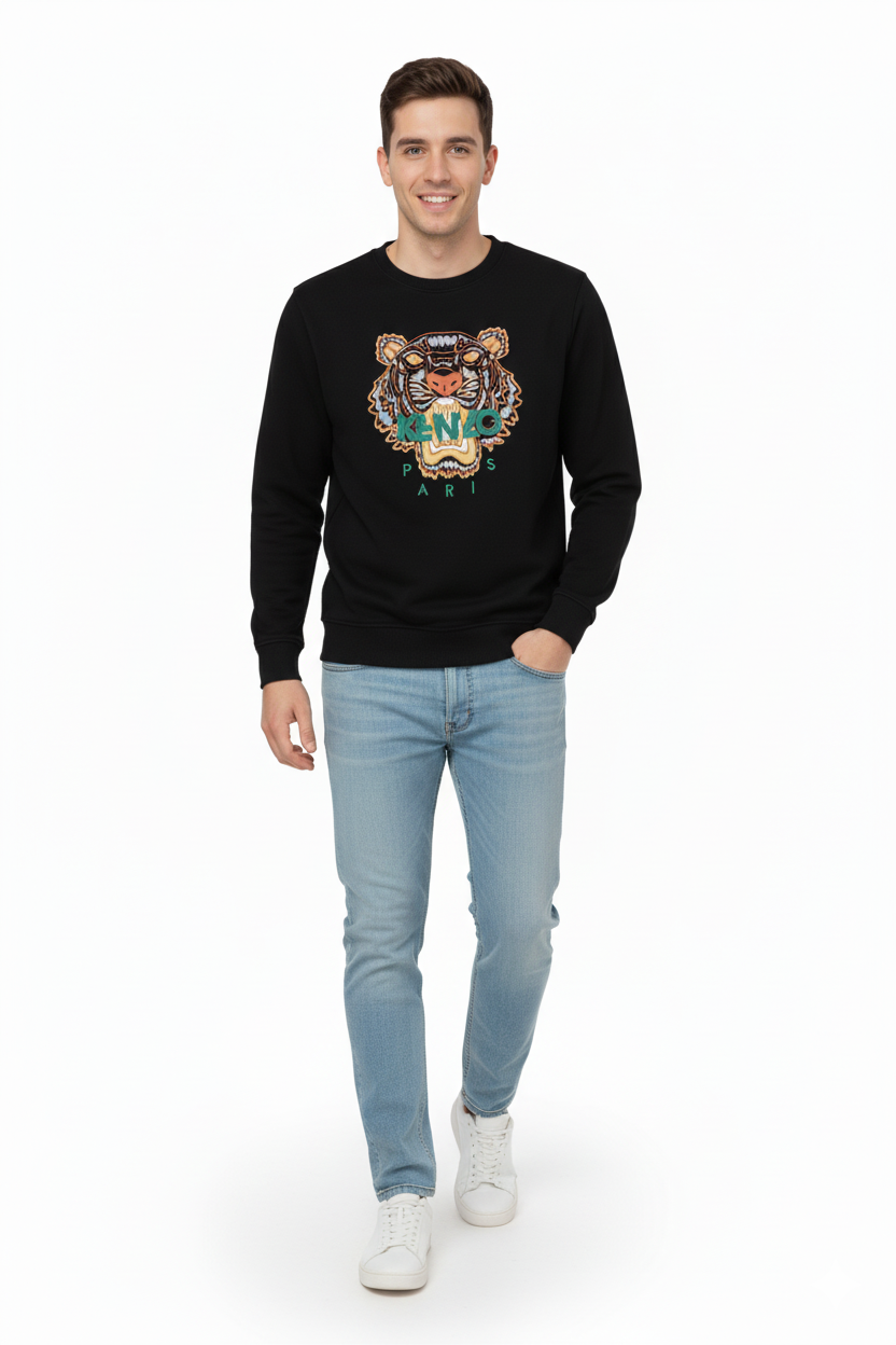 Oppland Erkek Sweatshirt Regular Fit Pamuklu Kumaş iki iplik OPES26KNZMOD13