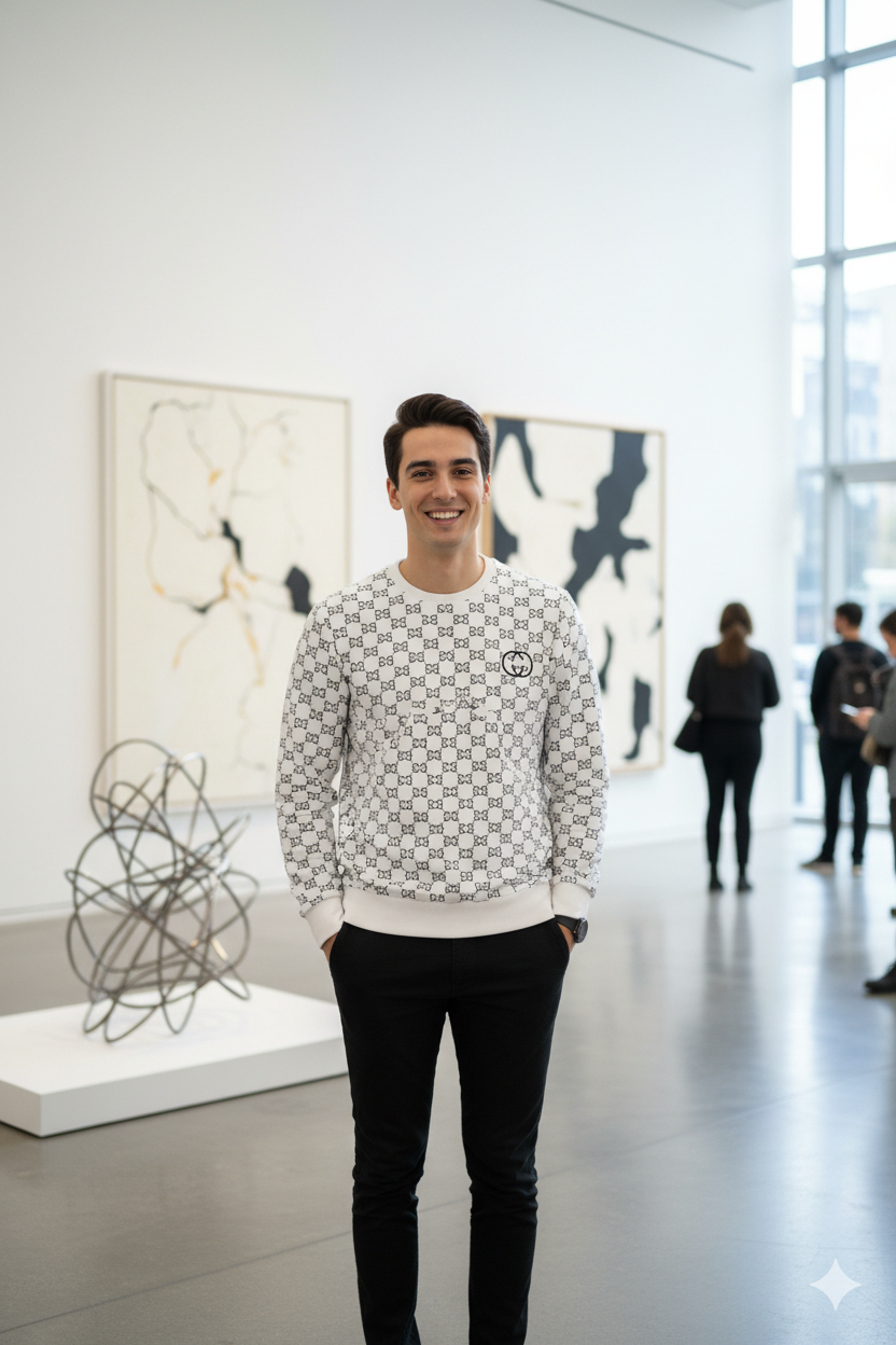 Oppland Erkek Sweatshirt Regular Fit Pamuklu Kumaş iki iplik OPES26GCCMOD15