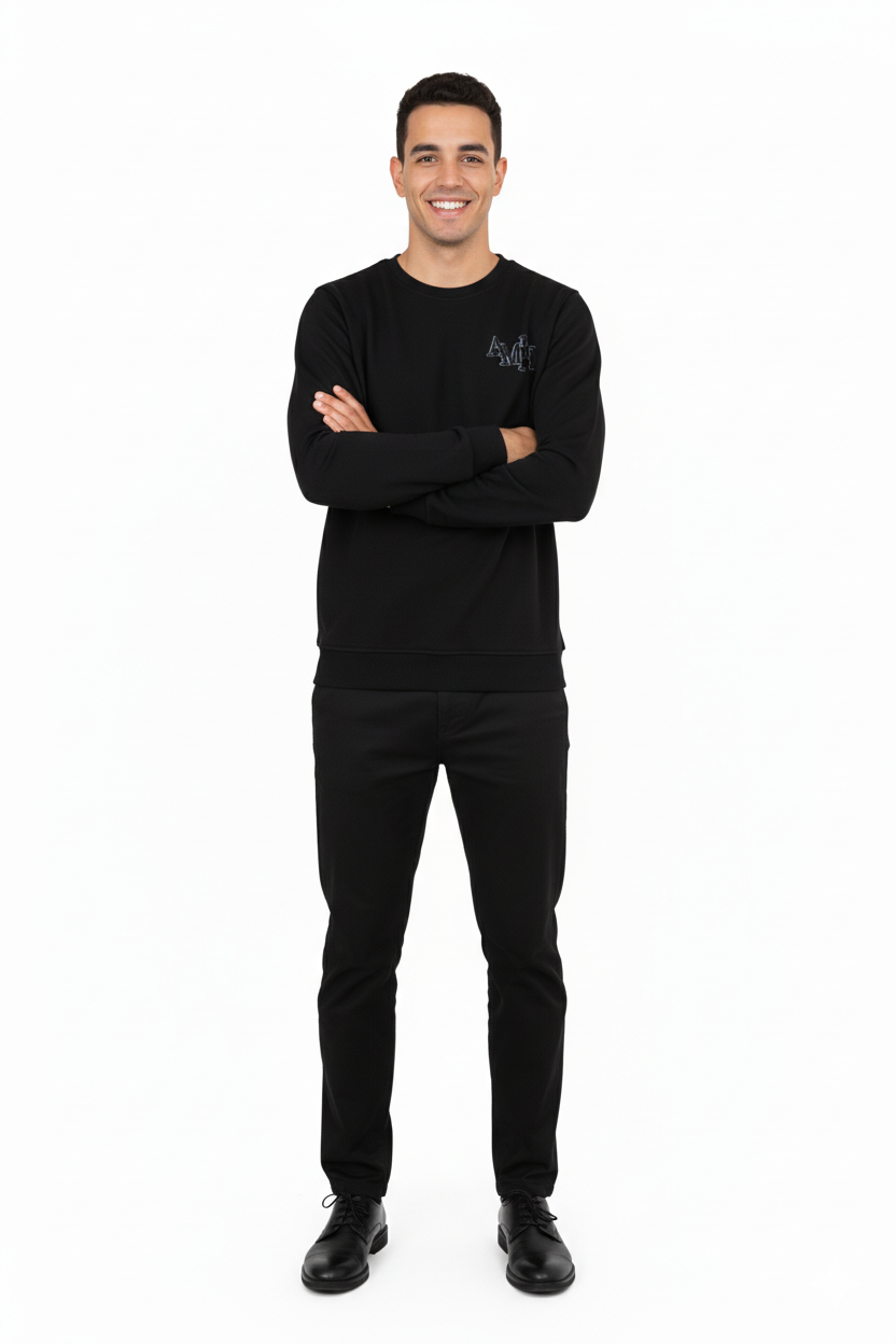 Oppland Erkek Sweatshirt Regular Fit Pamuklu Kumaş iki iplik Logolu OPES26AMRMOD16