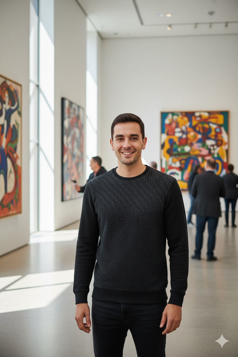 Erkek Mevsimlik Doğal Pamuklu Şık Sweatshirt Bisiklet Yaka Panolu Rahat Kesim Tam Kalıp