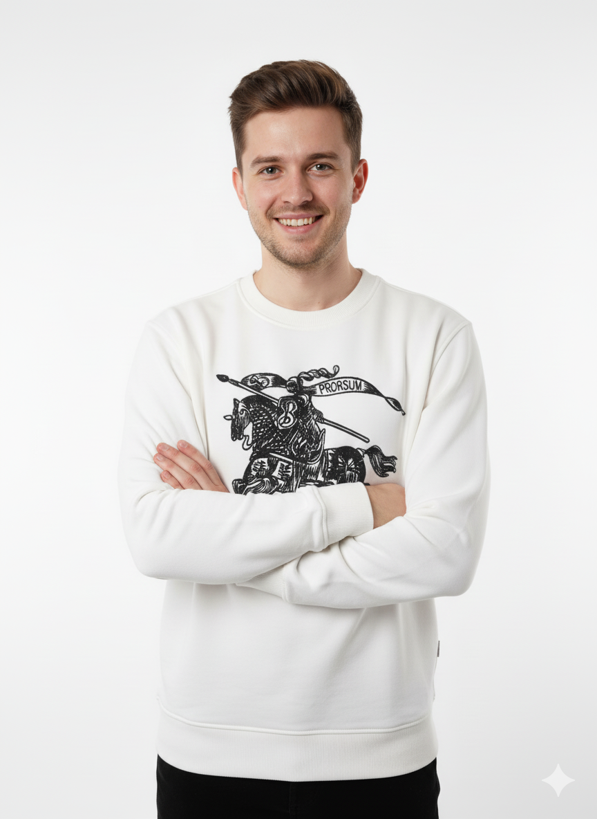 Oppland Erkek Sweatshirt Regular Fit Pamuklu Kumaş iki iplik OPES26BURMOD13