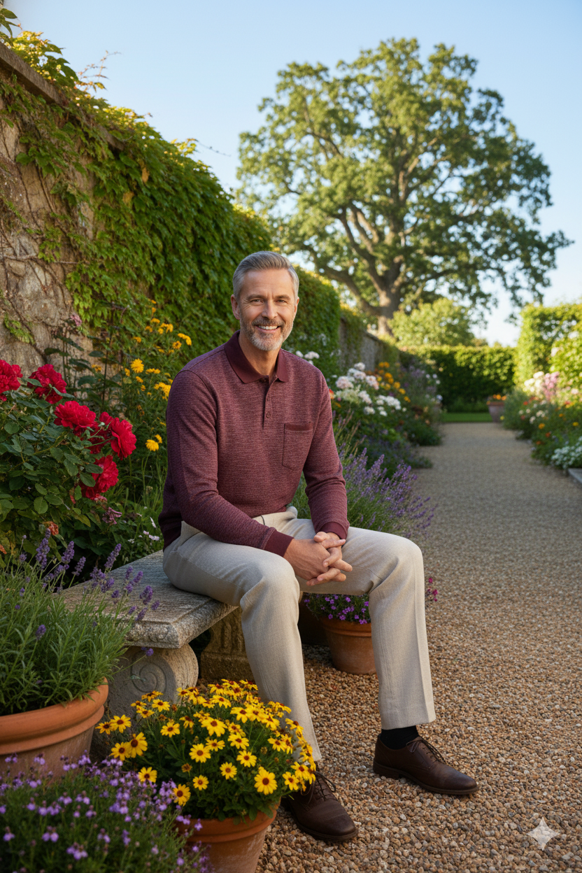Erkek Kışlık Polo Yaka Kazak Pamuklu Örme Klasik Kırçıllı Selanik Düğmeli Fleto Cepli Rahat