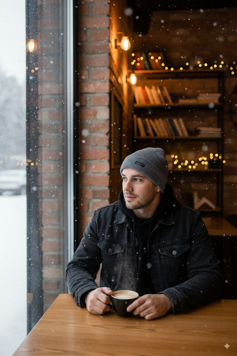 Erkek Kışlık Kalın Bere Pamuklu Katlamalı Stone Model Sıcak Tutar Esnek Rüzgar Geçirmez