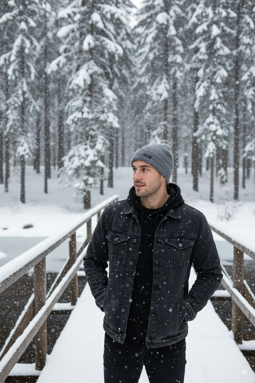 Erkek Kışlık Kalın Bere Pamuklu Katlamalı Stone Model Sıcak Tutar Esnek Rüzgar Geçirmez