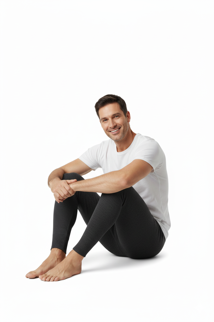 Erkek Kışlık Yünlü Termal İçlik Kalın Triko Örme Düz Renk Sıcak Tutar Rahat Tam Kalıp