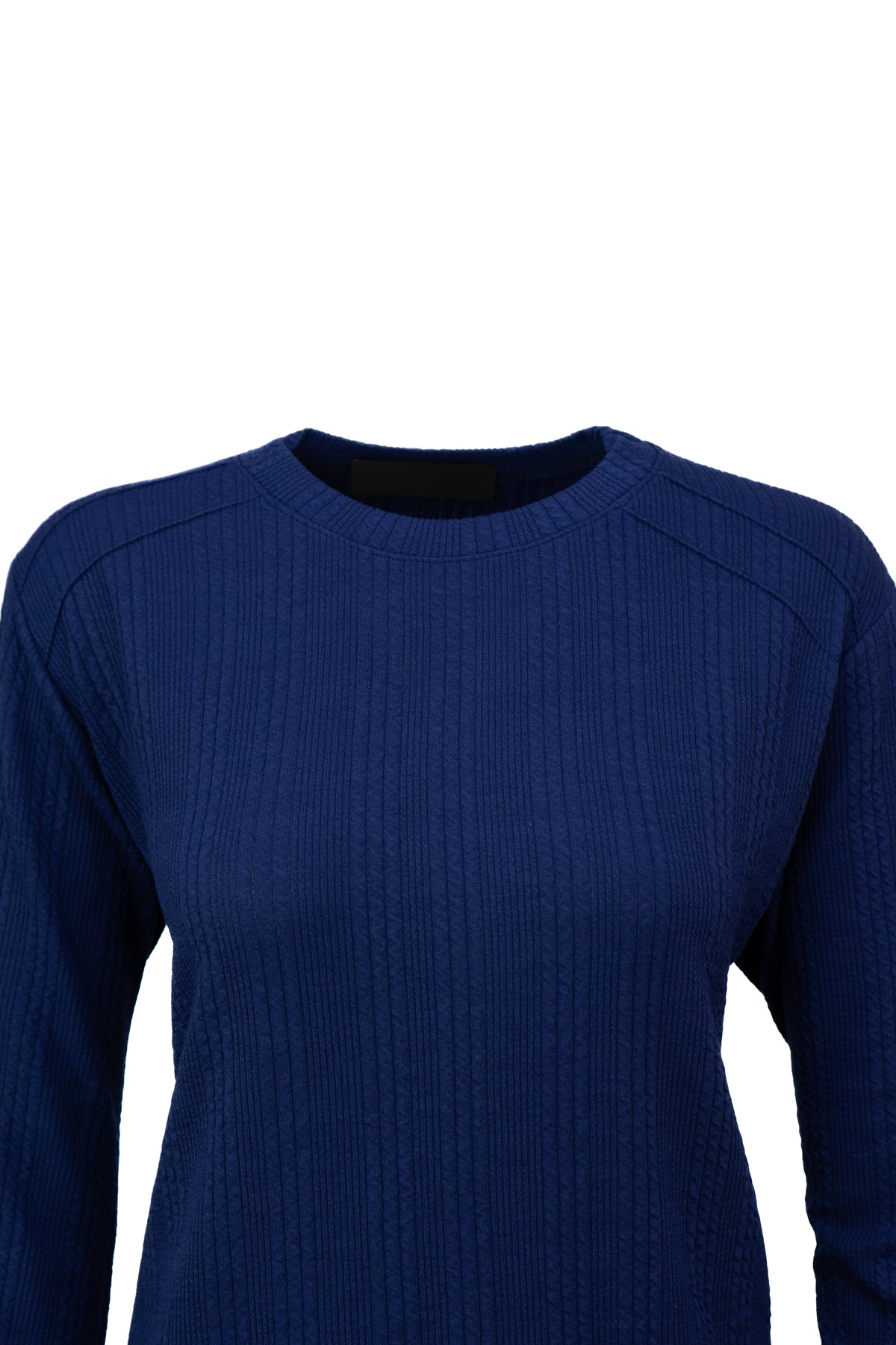 Kadın Kışlık Kazak Pamuklu Burgulu Kumaş Bisiklet Yaka Likralı Kendinden Desenli Rahat