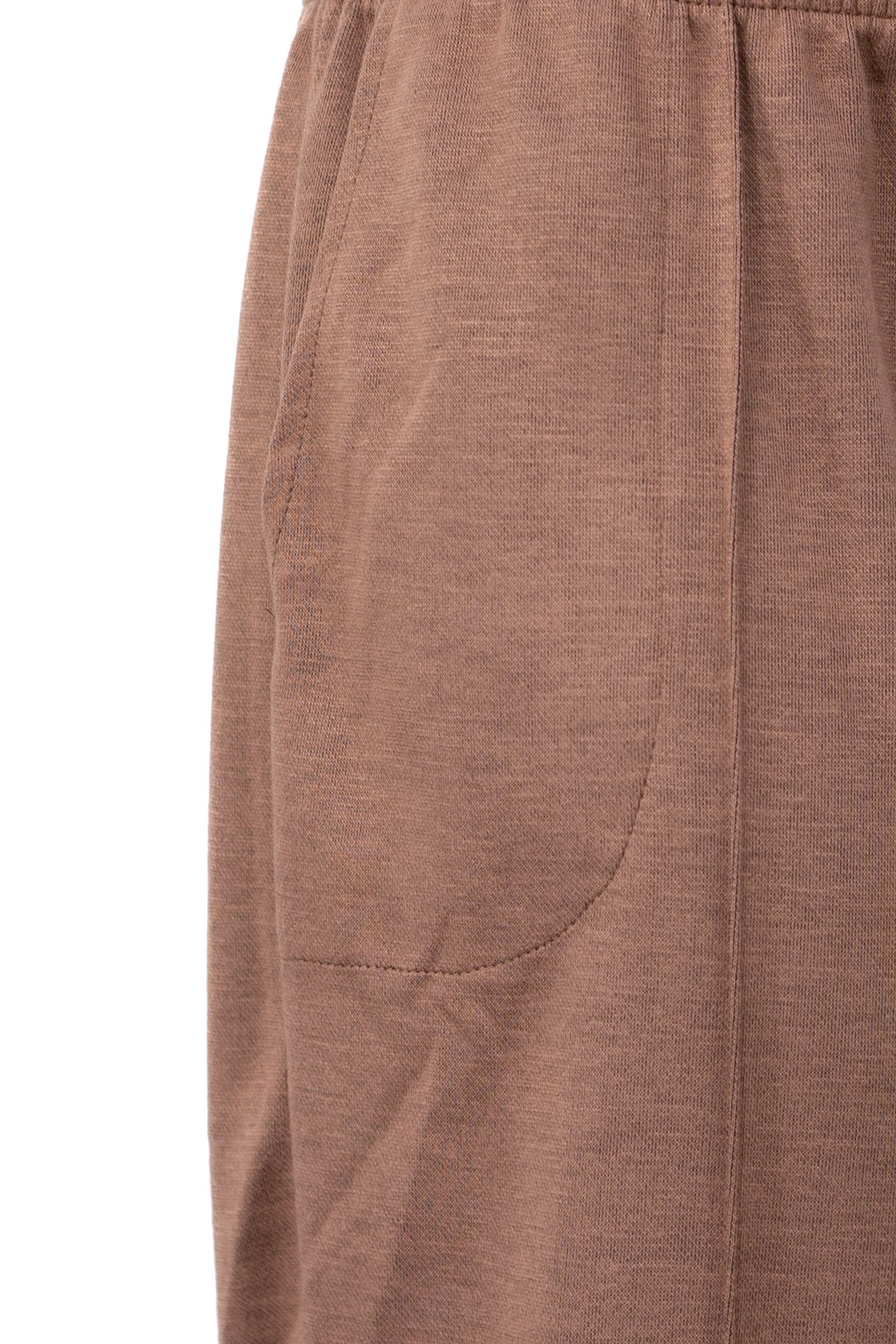 Kadın Kışlık iki iplik Duble Ecrin Örme Pantolon Cepli Beli Lastikli Rahat Kesim Tam Kalıp