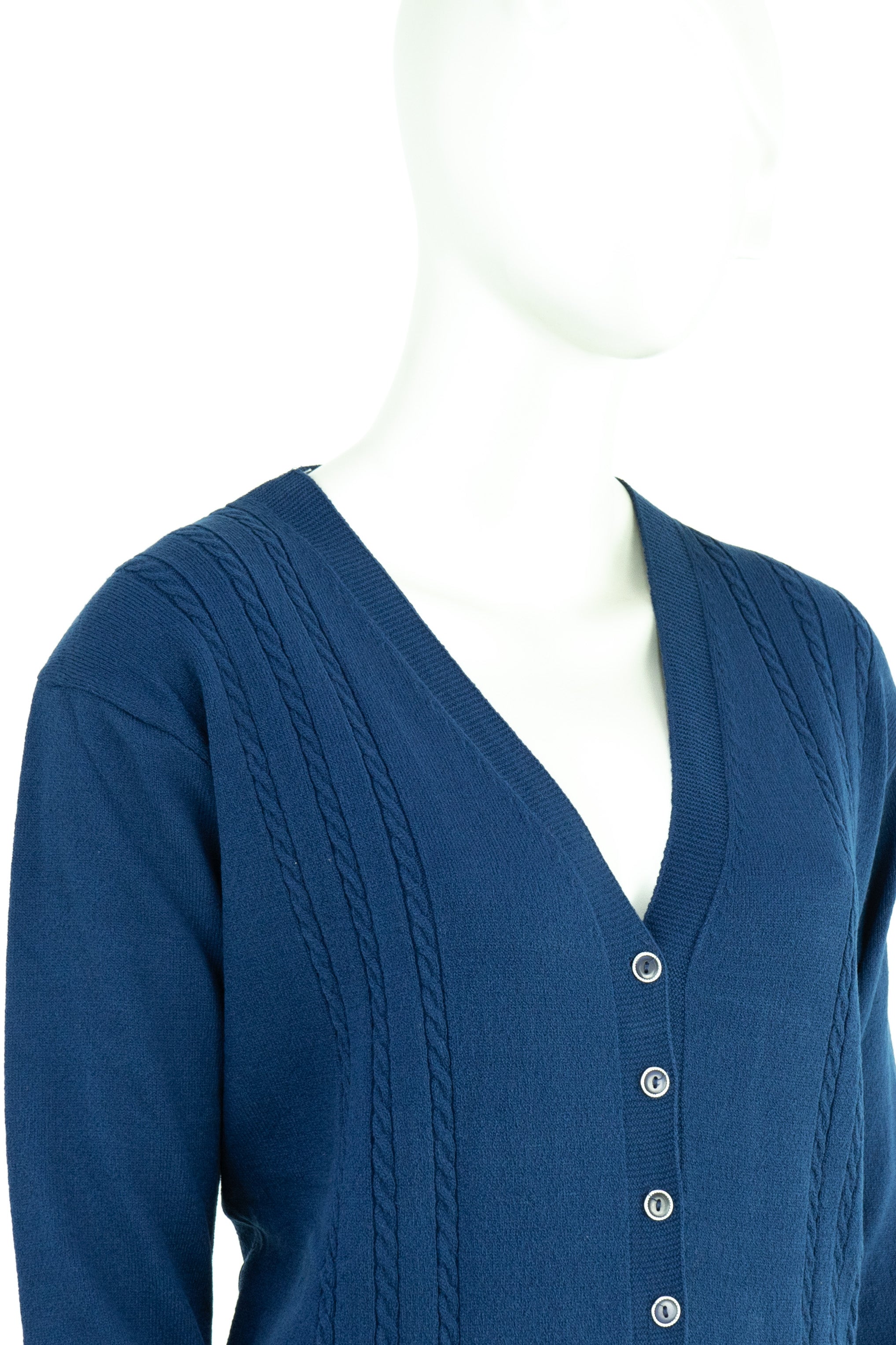 Oppland Kadın Kışlık Örgü Desenli Düğmeli Çift Cepli Uzun Kollu Normal Kesim Likralı Kardelen Dokuma Anne Hırka