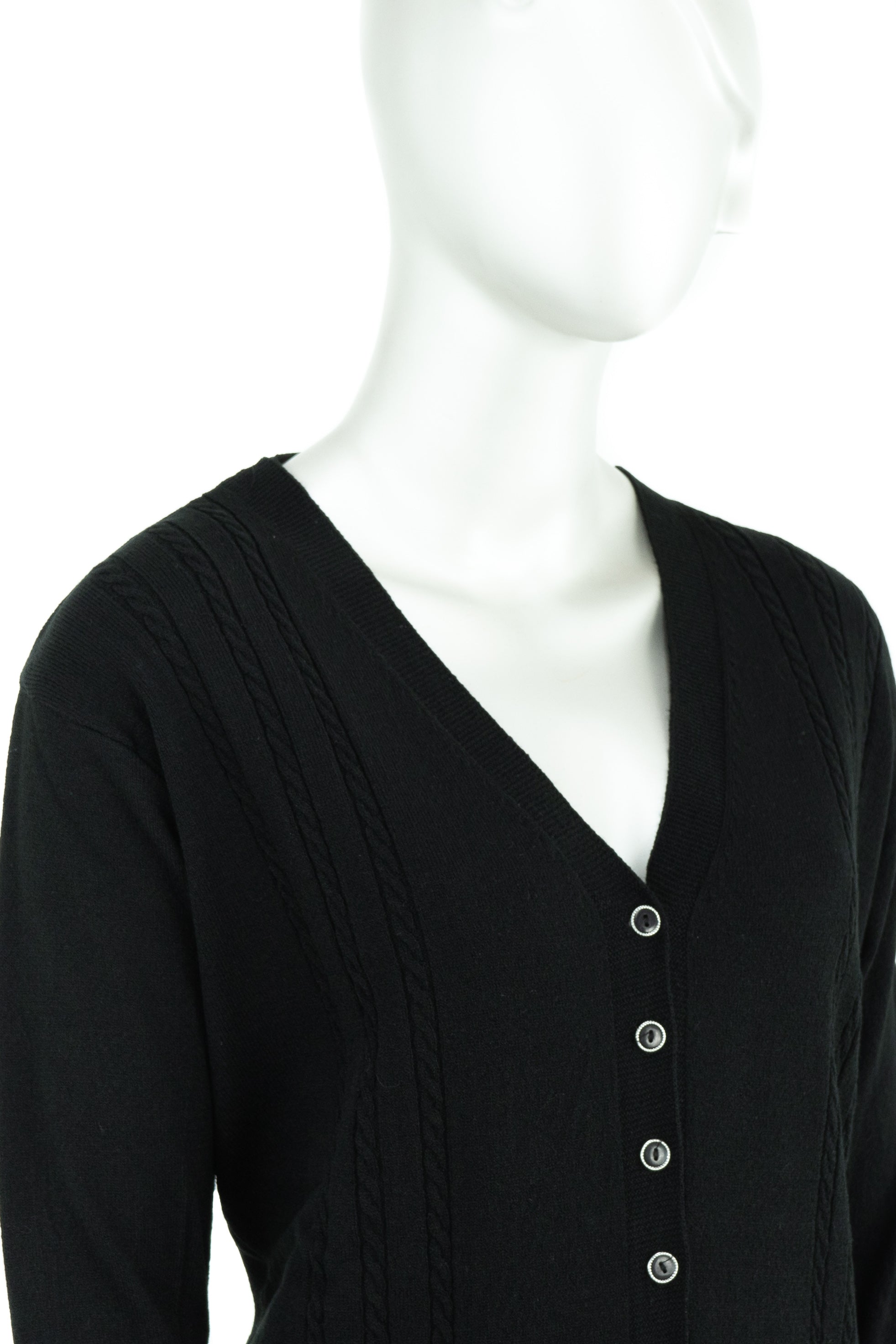 Oppland Kadın Kışlık Örgü Desenli Düğmeli Çift Cepli Uzun Kollu Normal Kesim Likralı Kardelen Dokuma Anne Hırka