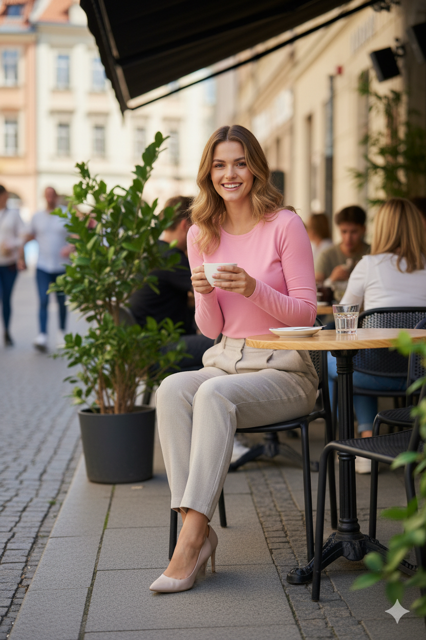Kadın Düz Renk Yuvarlak Yaka Uzun Kollu Dar Kesim Bedene Oturan Likralı Pamuk Kumaş Badi