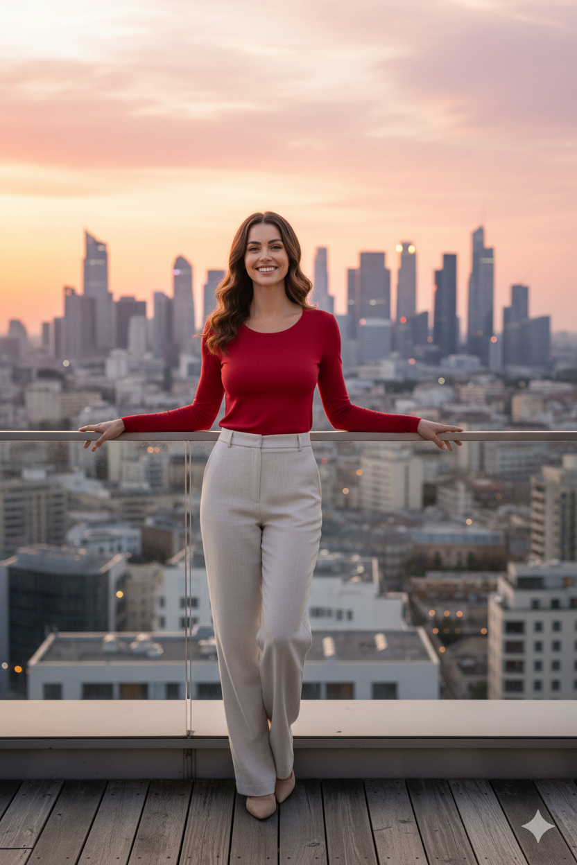 Kadın Düz Renk Yuvarlak Yaka Uzun Kollu Dar Kesim Bedene Oturan Likralı Pamuk Kumaş Badi