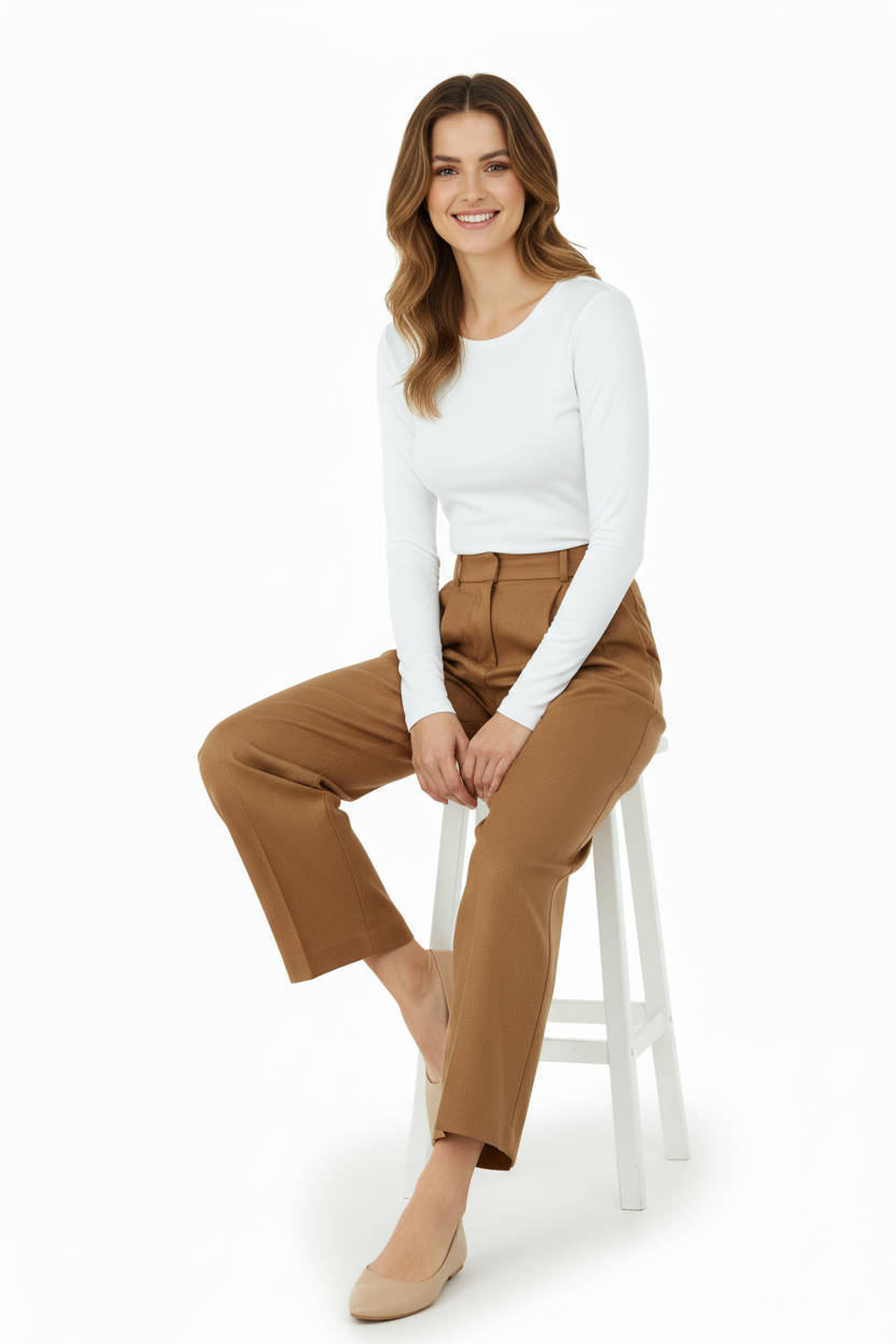 Kadın Düz Renk Yuvarlak Yaka Uzun Kol Darkesim Bedene Oturan Likralı Turlu Viskon Kumaş Badi