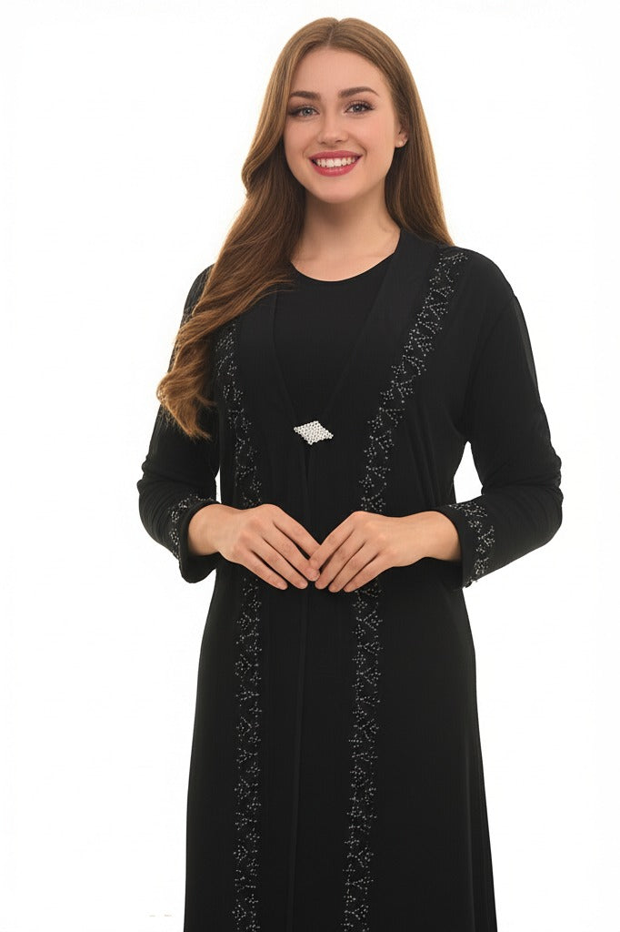 Kadın 2 Li Anne Takım Likralı Sandy Kumaş Şık ve Modern Pırlantam Modelli Bisiklet Yakalı