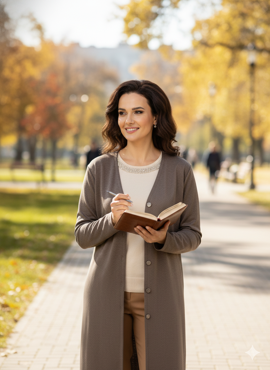 Kadın Kışlık Anne Uzun Hırka Ecrin Örme Önü Düğmeli Çift Cepli Likralı V Yaka Deniz Model