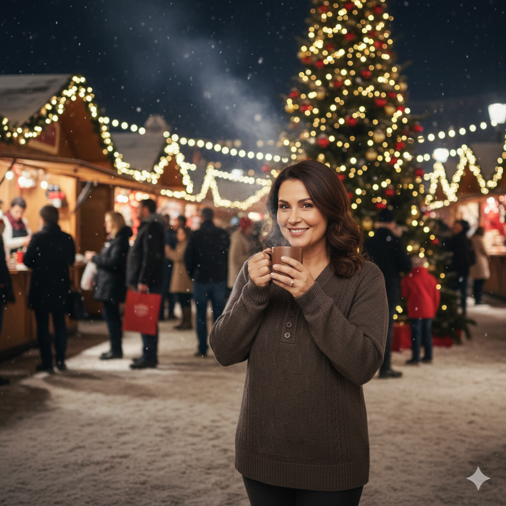 Oppland Kadın Kışlık Triko Kazak Kardelen Örme V Yaka Yumuşacık Rahat Tam Kalıp