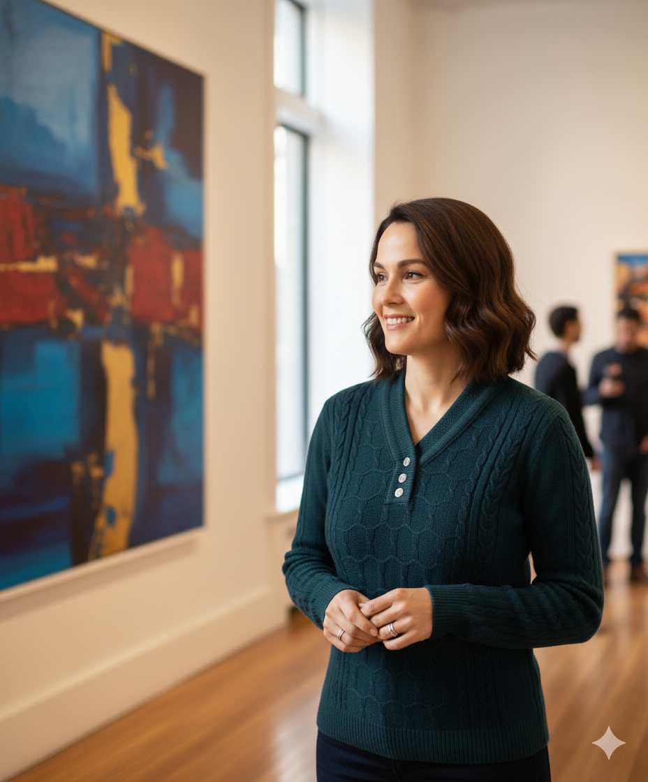 Oppland Kadın Kışlık Triko Kazak Kardelen Örme V Yaka Yumuşacık Rahat Tam Kalıp