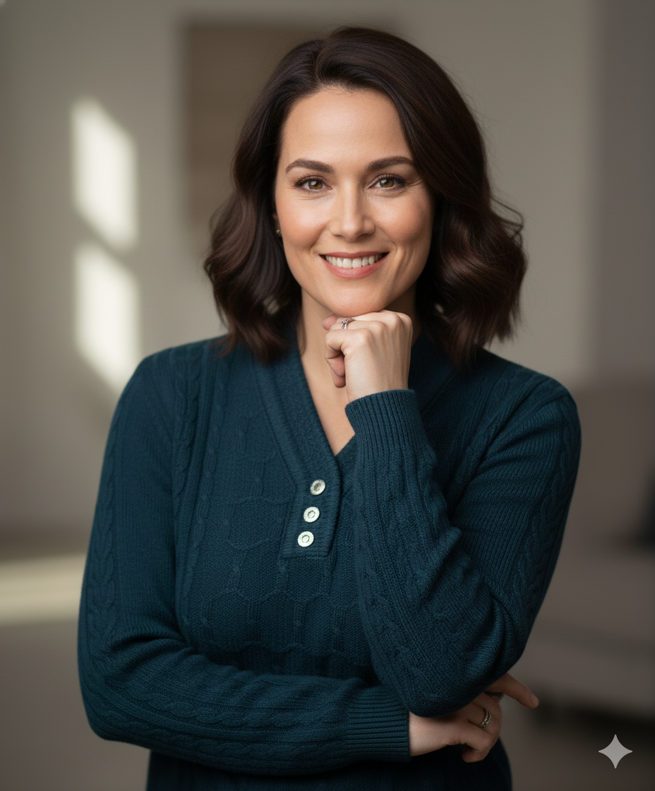 Oppland Kadın Kışlık Triko Kazak Kardelen Örme V Yaka Yumuşacık Rahat Tam Kalıp