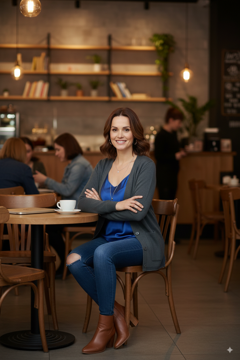 Kadın Kışlık Yünlü Örme Anne Hırka V Yaka Elmas Taşı Motifli Çift Cepli Düğmeli Likralı