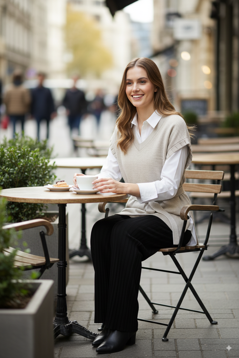 Kadın Kışlık V Yakalı Beli Kuşaklı Yarım Kol Likralı Dokuma Triko Gömlek Üstü Süveter