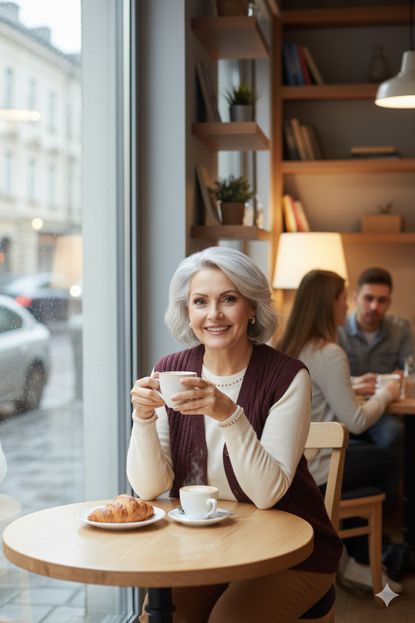 Kadın Kışlık Pamuklu Triko Klasik Örme Anne Yelek Saç Örgü Model Önden Düğmeli Çift Cepli