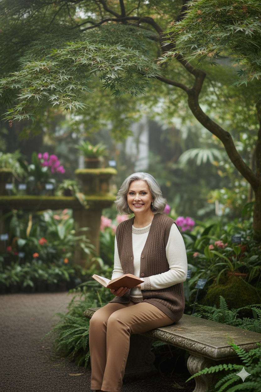 Kadın Kışlık Pamuklu Triko Klasik Örme Anne Yelek Saç Örgü Model Önden Düğmeli Çift Cepli