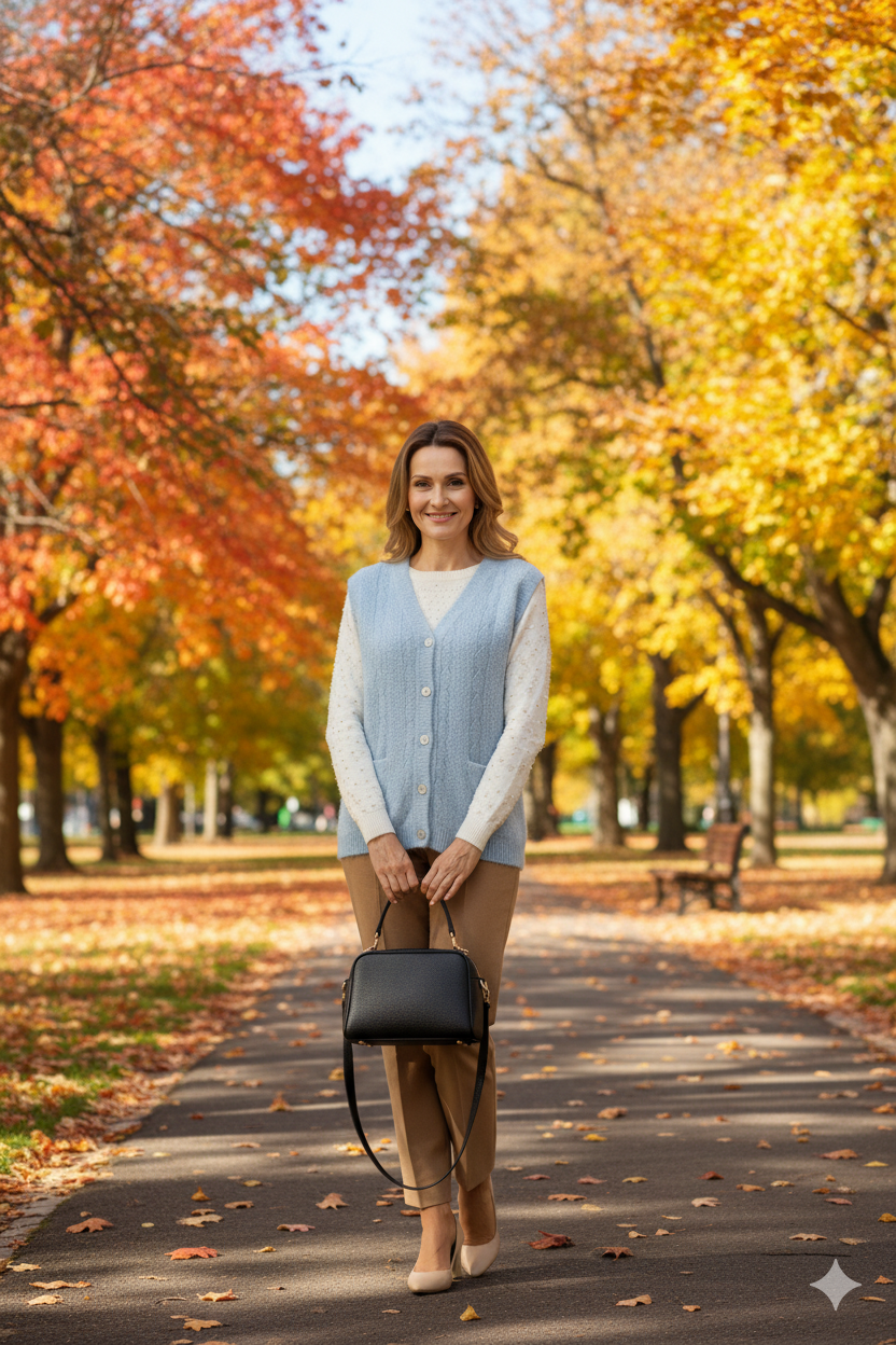 Kadın Kışlık Anne Yelek Simli Yumuşak Pamuklu Triko Örme Model Önden Düğmeli Cepli Rahat