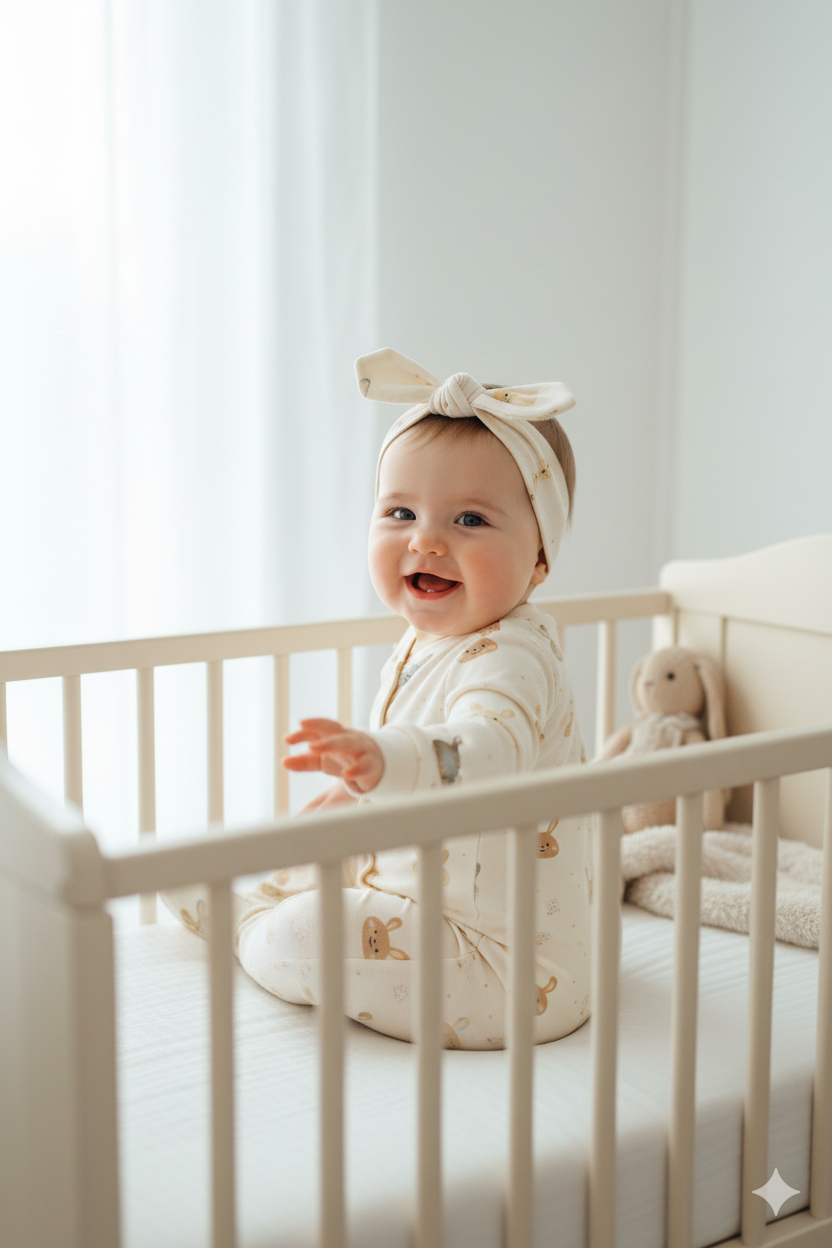 Oppland Kız Bebek Tulum %100 Pamuk Kumaş Uzun Kol Baskılı Patikli Çıtçıtlı Bandanalı Yeni Doğan