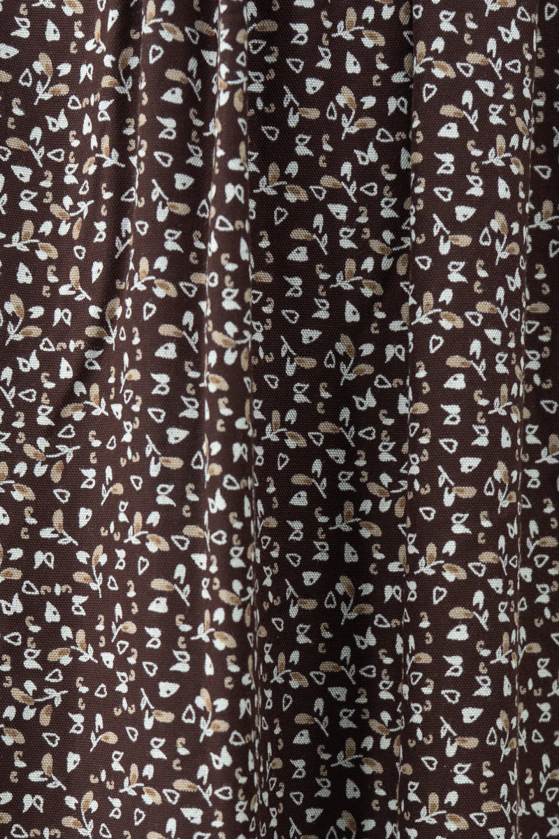 Kadın Etek Dokuma Viskon Pamuklu Kumaş Pıtırcık Model Beli Lastikli Rahat Kesim Tam Kalıp